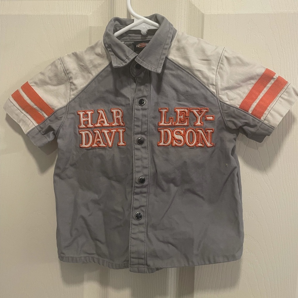 Harley Davidson 2T Button Up Shirt